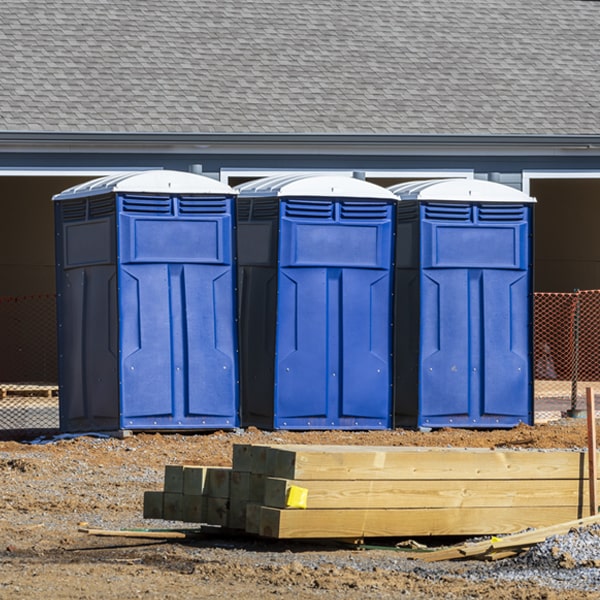 how can i report damages or issues with the porta potties during my rental period in Horse Branch Kentucky